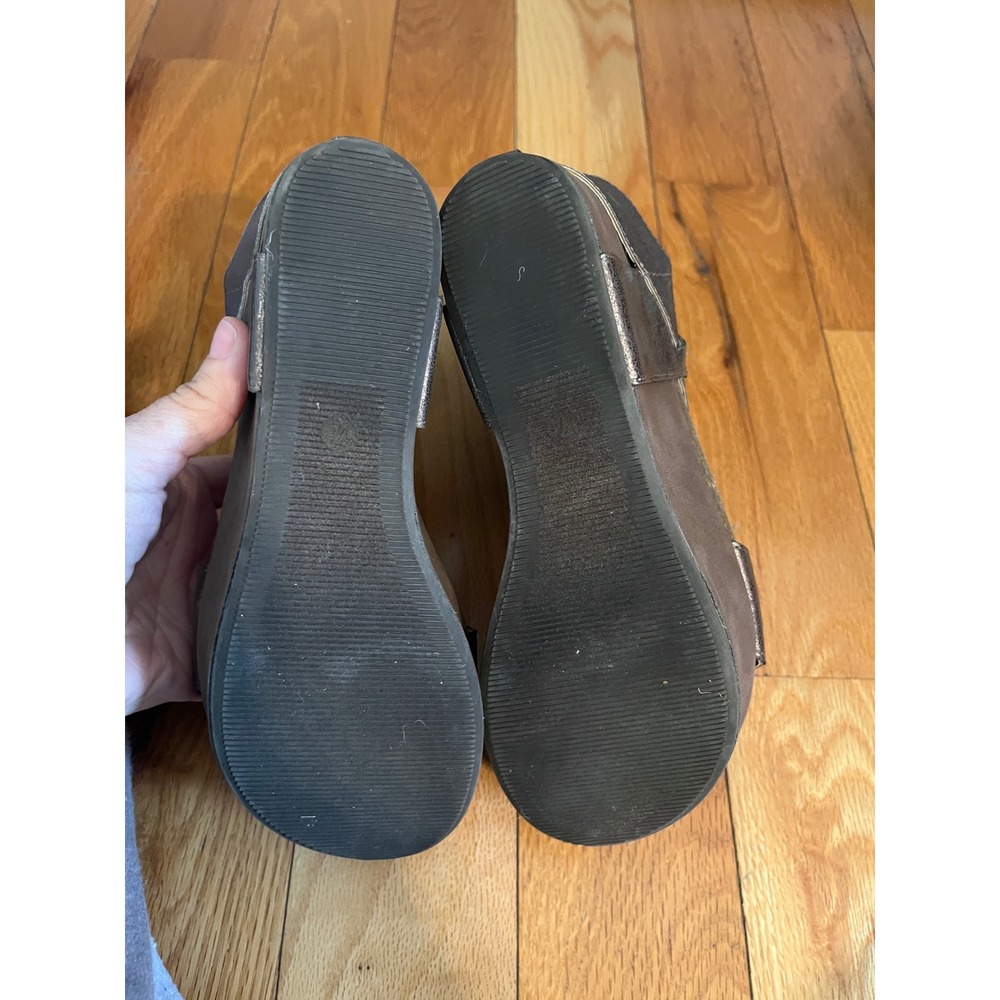 Corkys Platform Sandals Agnus Wedge Shoes Sz 7 Bronze - Picture 9 of 9